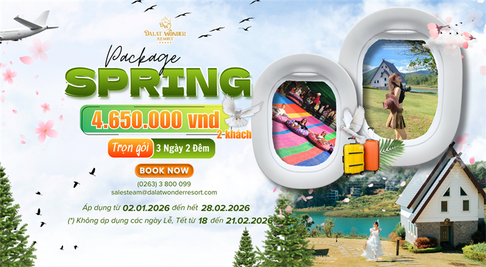 SPRING PACKAGE – CHẠM XUÂN ĐÀ LẠT, MỞ LỐI AN YÊN